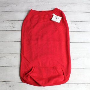 Outdoor Dog Red Sweatshirt Jacket Size XL Winter Coat